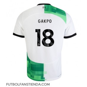 Liverpool Cody Gakpo #18 Segunda Equipación 2023-24 Manga Corta